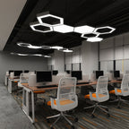 Modern Geometric Chandelier LED Hexagonal Ceiling Light