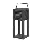 Modern Outdoor Floor Lantern Waterproof Black Portable Light