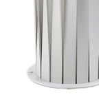 Modern Outdoor Lanterns White Twisted Metal LED Light