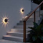 Outdoor Patio Solar Lights Petal Light Design Wall Lamp