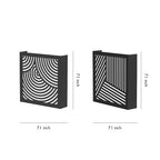 Modern Outdoor Sconces Black LED Minimalist Modern Wall Light