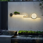 Outdoor Wall Lights Retro Tree Landscape Waterproof LED Wall Sconce