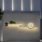 Outdoor Wall Lights Retro Tree Landscape Waterproof LED Wall Sconce