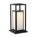 Outdoor Wall Pillar Lights Waterproof LED Black Modern Light