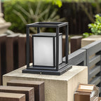 Outdoor Wall Pillar Lights Waterproof LED Black Modern Light