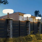 Outdoor Solar Pillar Lights Waterproof Round Landscape