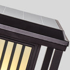 Square Exterior Pillar Lights Modern Style