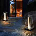 Modern Portable Outdoor Lantern Waterproof LED Black Modern Light