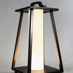 Modern Portable Outdoor Lantern Waterproof LED Black Modern Light
