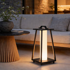 Modern Portable Outdoor Lantern Waterproof LED Black Modern Light