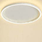 Modern Round Dimmable Flush Mount Lights LED Ceiling Light with Hollow Edge