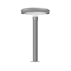 Modern Round Dual Motion Sensor LED Solar Garden Post Lights