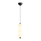 Modern Round String Vertical Balls Pendant Lamp Dimmable LED Chandelier