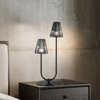 Minimalist Elegant Table Lamps American Modern Black LED Lamps