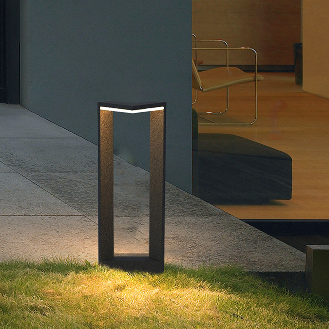 Square Bollard Light Outdoor Waterproof Landscape Lamp