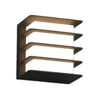 Square LED Wall Lights Black Outdoor Waterproof Light