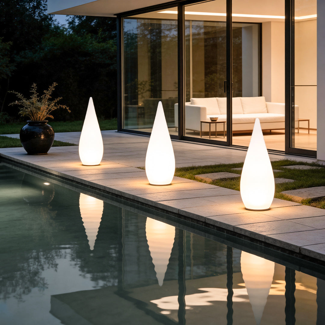 Modern Teardrop Outdoor Light Stylish LED Floor Lamp Landscape Light