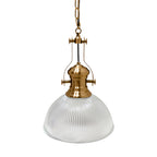 Textured Glass Pendant Light Retro Industrial Glass Ceiling Light