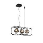 LED Square Cage Chandelier Nordic