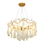 Modern Tree Branches Luxury Bubble Crystal Raindrops Chandelier