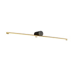 [Open-Box] Modern Two-Tone Bathroom Vanity Light with Cylinder Fixture and Linear Bar