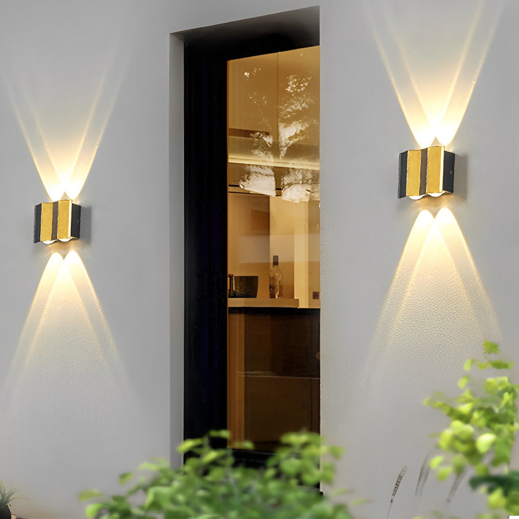 Modern up and down Wall Lights Black Gold Dual-Tone Light