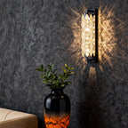Modern Wall Light Geometric Design Stainless Steel Crystal Lamp