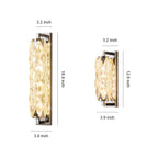 Modern Wall Light Geometric Design Stainless Steel Crystal Lamp