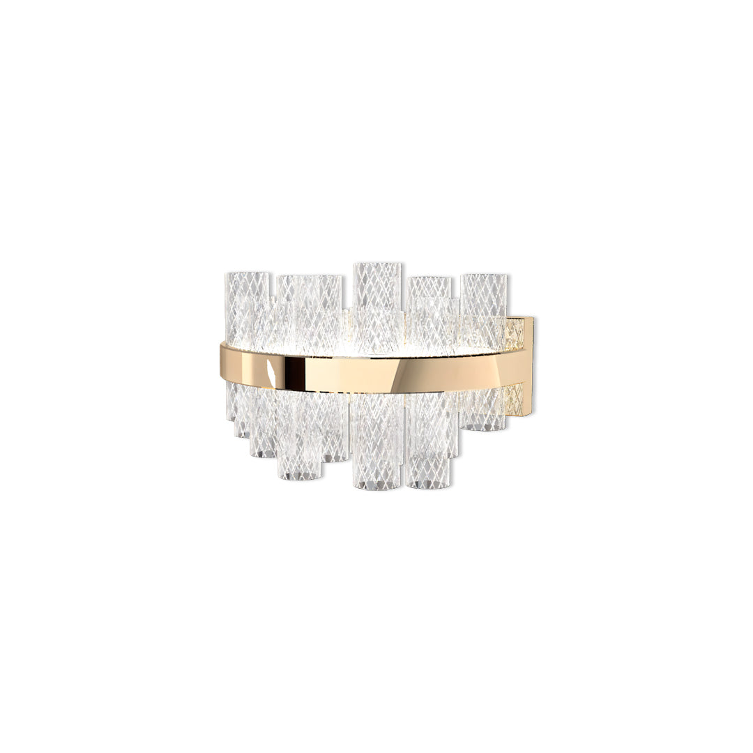 Wall Sconce Glass Modern Stainless Steel Glass Lamp