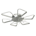 White Ceiling Fan With Light and Remote Modern Dimmable Ceiling Fan