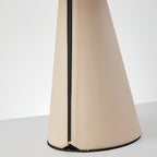 Table White Lamps Modern Pleated Shade Elegant Bedroom Bedside Lamp