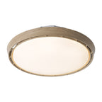 Ceiling Fan Modern with Light LED Simple Round Leafless Dimmable Lamp