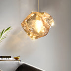 Molten Rock Pendant Light Minimalist Irregular Ceiling Light