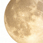 Moon Globe Pendant Light Crescent Creative White Ceiling Light