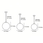 Moon Globe Pendant Light Crescent Creative White Ceiling Light