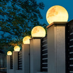 [Open-Box] Moon Waterproof LED Modern Solar Post Caps Lights Pillar Light
