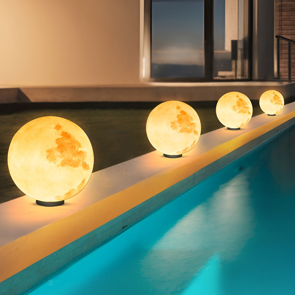 [Open-Box] Moon Waterproof LED Modern Solar Post Caps Lights Pillar Light
