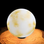 Moon-Shaped Stone Pillar Light Outdoor Decorative Light