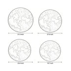 Moon Wall Lamp Modern Sandstone USB Art Decorative Light