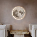 Moon Wall Lamp Modern Sandstone USB Art Decorative Light