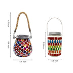 Colored Landscape Lights Solar Glass Mosaic Cup Lamp