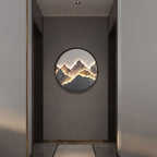 Mountain LED Wall Light Natural Landscape Painting Lamp