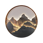 Mountain LED Wall Light Natural Landscape Painting Lamp