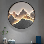 Mountain LED Wall Light Natural Landscape Painting Lamp