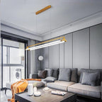 Double LED Bar Lights Gold Metal Dimmbale Pendant Lights