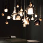 Glass Ball Pendant Light Nordic LED Glass Art Island Light