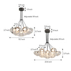 Minimalist LED Multi Light Chandelier Full Starry Sky Modern