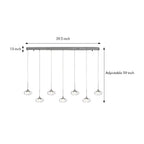LED Dome Light Pendant Italian Minimalist