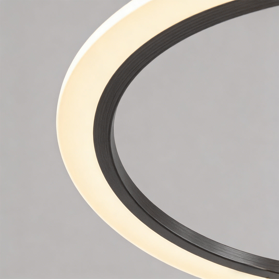 Multi Ring Chandelier Geometric Floating Ring Ceiling Light