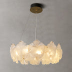 Glass Garland Chandelier Lights French Wreath Luxury Ceiling Light